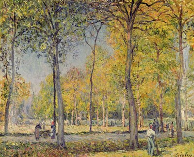 Het Bois de Boulogne door Alfred Sisley